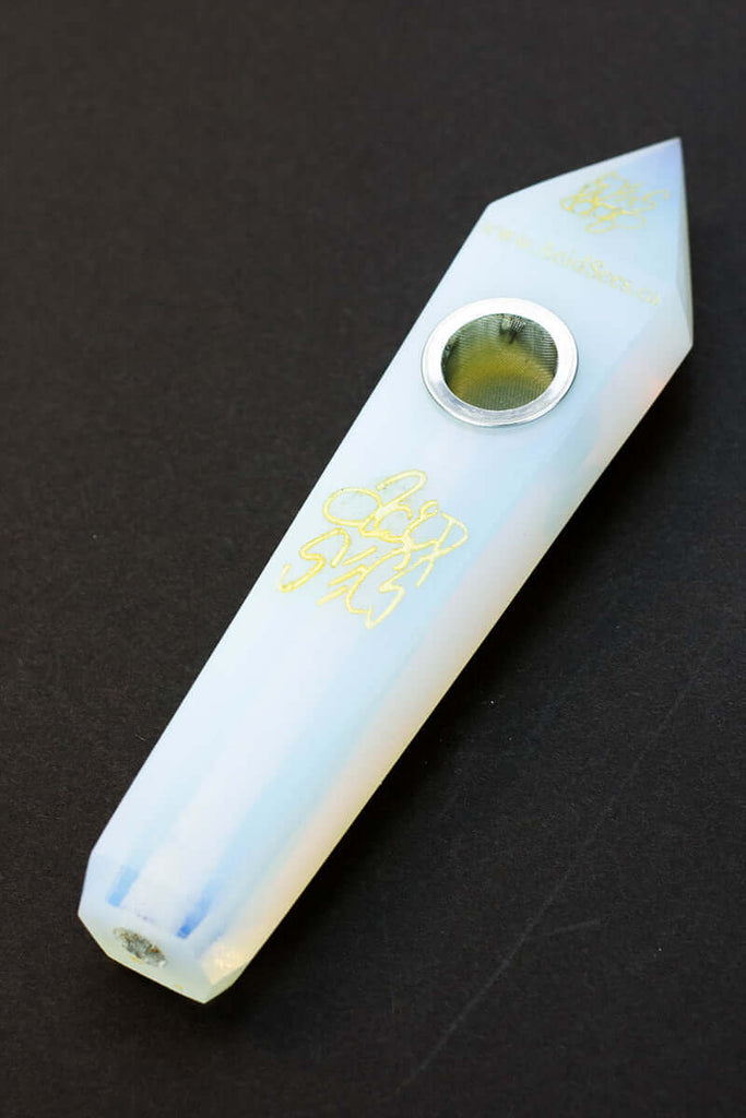 Acid Secs - Natural Opal Smoking Pipe
Acid Secs Productions Inc.
This collection of pipes made from semi-precious stones will transcend you to a new high and put you in touch with your spiritual side. Functional, durable and easy to clean, each pipe is fitted with a carb hole and a safe high-quality filter. (Quartz pipes should be cleaned using the same procedure as when cleaning glass pipes). Size : 4.25” X 1” 3 x Bowl screens Pipe Cleaner Durable Easy to clean Eligible for $15 Flat Rate Shipping
16mm, acc