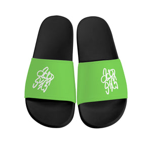 Acid Secs Slide Sandals - Lime Green