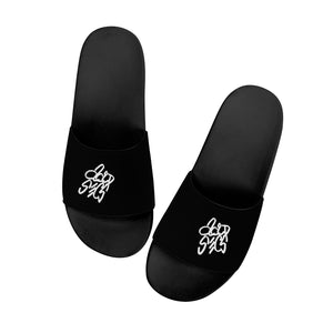 Acid Secs Slide Sandals - Black