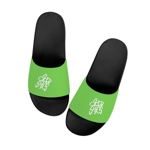 Acid Secs Slide Sandals - Lime Green