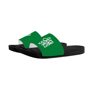Acid Secs Slide Sandals - Forest Green
