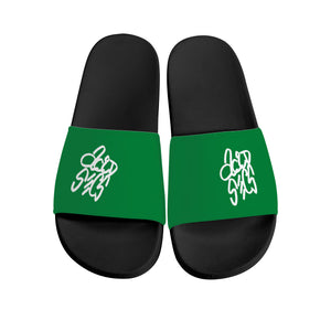 Acid Secs Slide Sandals - Forest Green