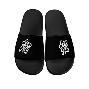 Acid Secs Slide Sandals - Black