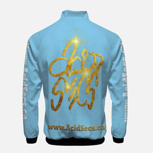 Acid Secs Collared Light Zip-up Jacket
Acid Secs Productions Inc.
Acid Secs Collared Light Zip-up Jacket This spring/fall jacket is built to be the perfect everyday companion. It boasts a stand collar - perfect for keeping the wind out when it's chilly. Keep warm in the wind, rain and cold, by zipping up tight with your new everyday jacket. This jacket gives you a casual but always stylish look, day or night. Made from a durable yet flexible polyester blend fabric, it's a timeless style that will withstand