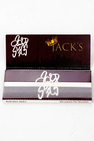 Apri immagine nella presentazione, Acid Secs Jack&#39;s Rolling Papers - Packs
Acid Secs Productions Inc.
The Acid Secs Jack&#39;s Rolling Papers are Ultra-Thin Rice Rolling Papers. They are 78mm x 54mm, 13gsm, 40 leaves per pack.
1-1/4, 100 bucks, 100 dollar, 100% silver, 24K, 24K gold, 24K Gold Rolling Papers, 420, Accessories, accessory, Acid Productions Inc, Acid Secs, Acid Secs Jack&#39;s, Acid Secs King&#39;s, Acid Secs Productions, addicted, apple pie, banana, birthday, blunts, Bundles, cannabis, cigars, clear, cream, dollar, dollar bill, filter, fla
